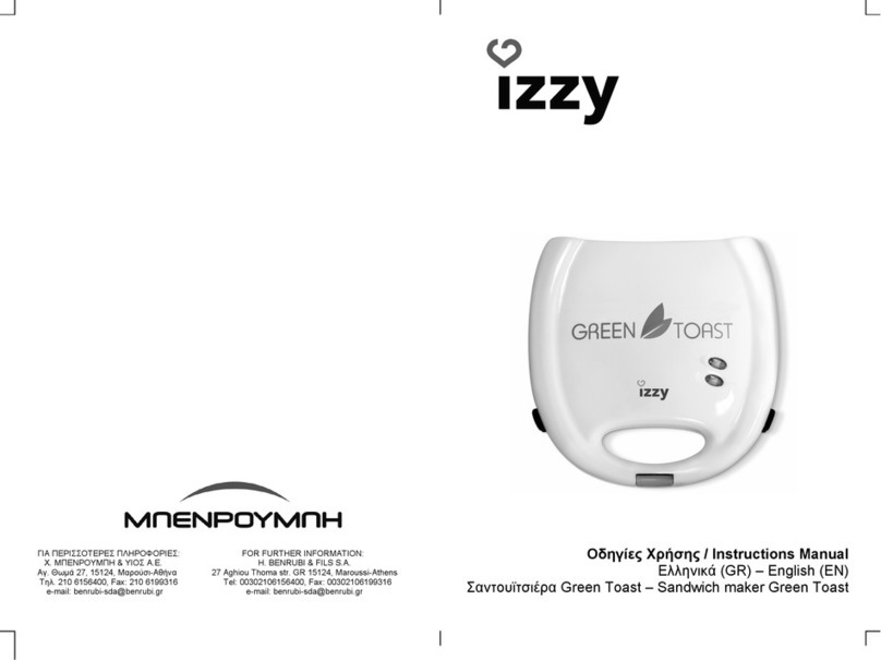 Green Toast IZZY instruction manual