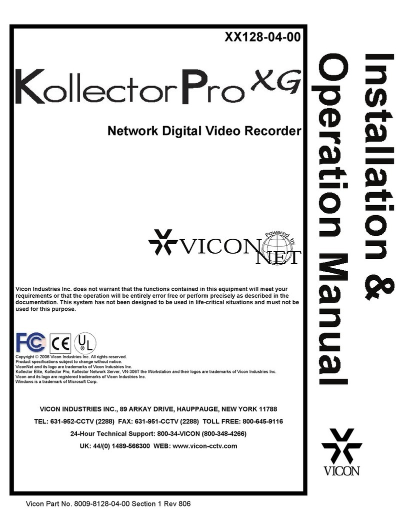 VICONNET KOLLECTORPRO XG Installation & operation manual