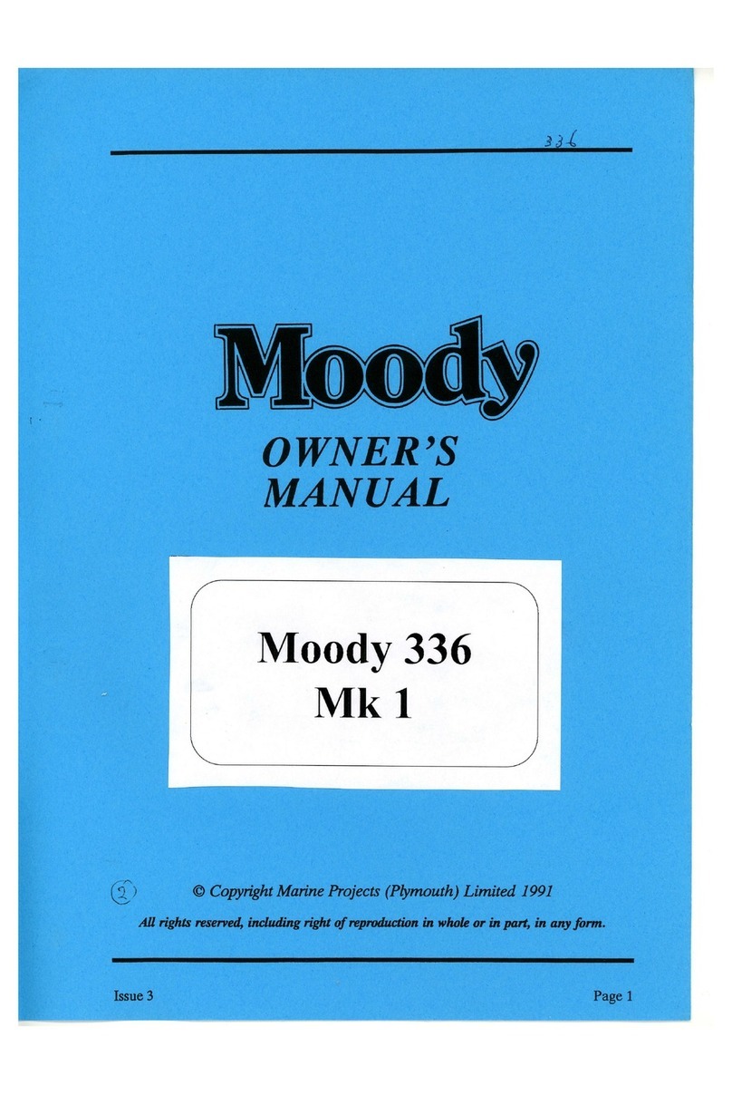 MOODY 336 MK1 owner's manual