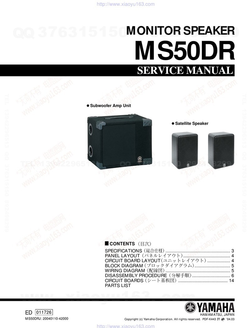 Yamaha Ms50dr Service manual