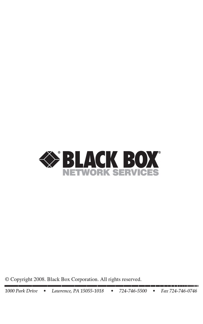 Black Box 40418 User manual
