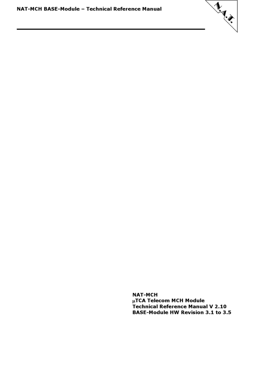 N.A.T. NAT-MCH Technical reference manual