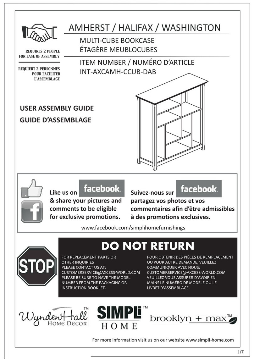 Simpli Home INT-AXCAMH-CCUB-DAB User manual