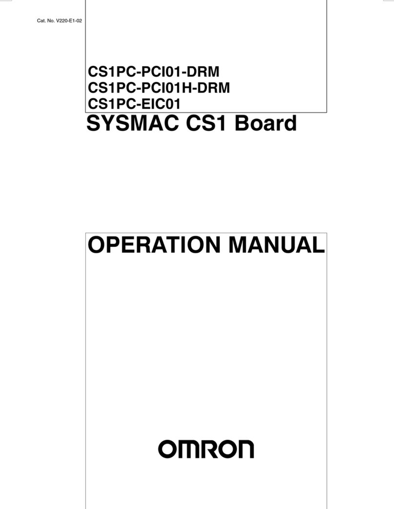 Omron CS1 - User manual