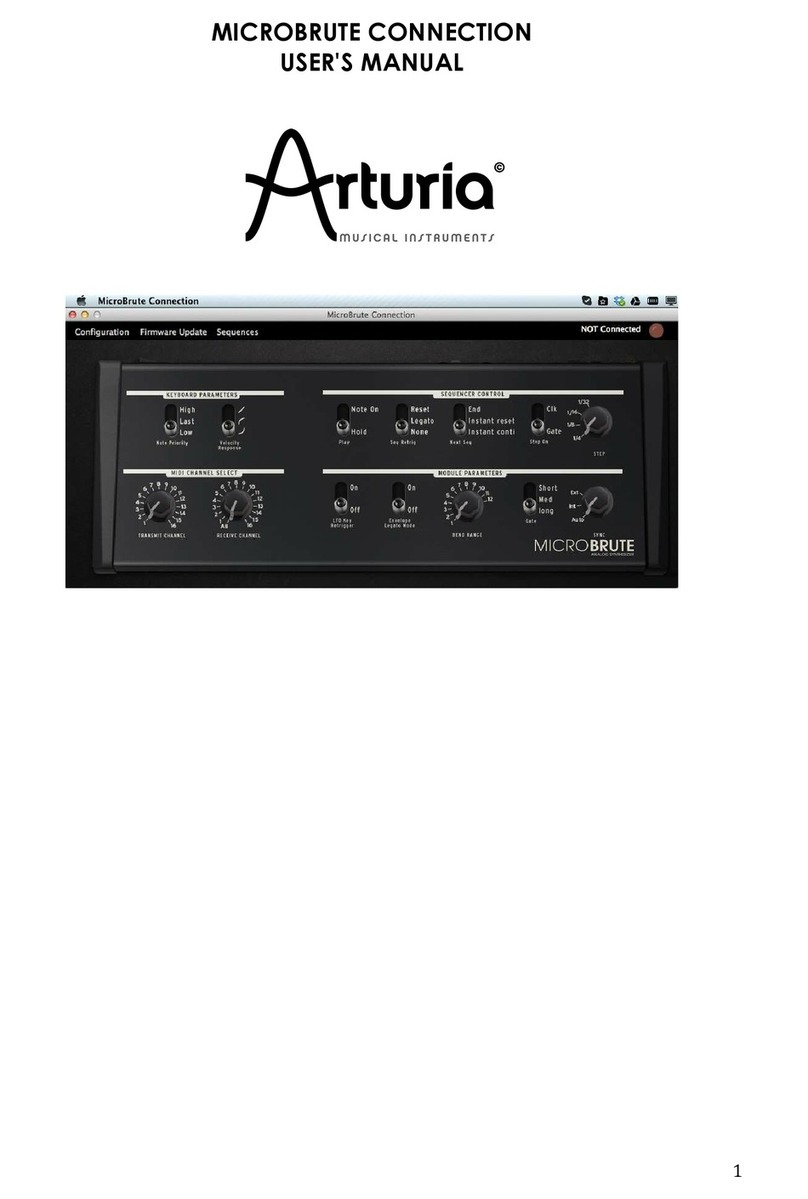 Arturia microbrute connection User manual