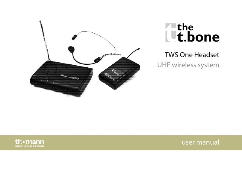 thomann tt.bone TWS 16 PT User manual