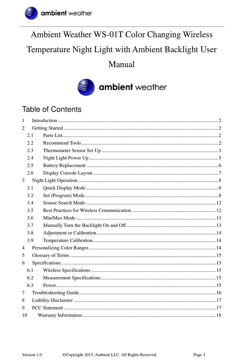 Ambient Weather WS-01T user manual