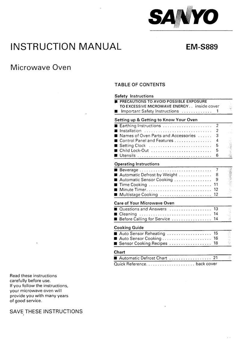 Sanyo EM-S889 User manual