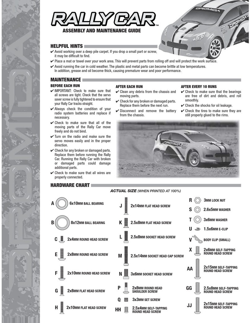 Dromida DIDC0072 Assembly and maintenance guide Dromida DIDC0072 Assembly and maintenance guide