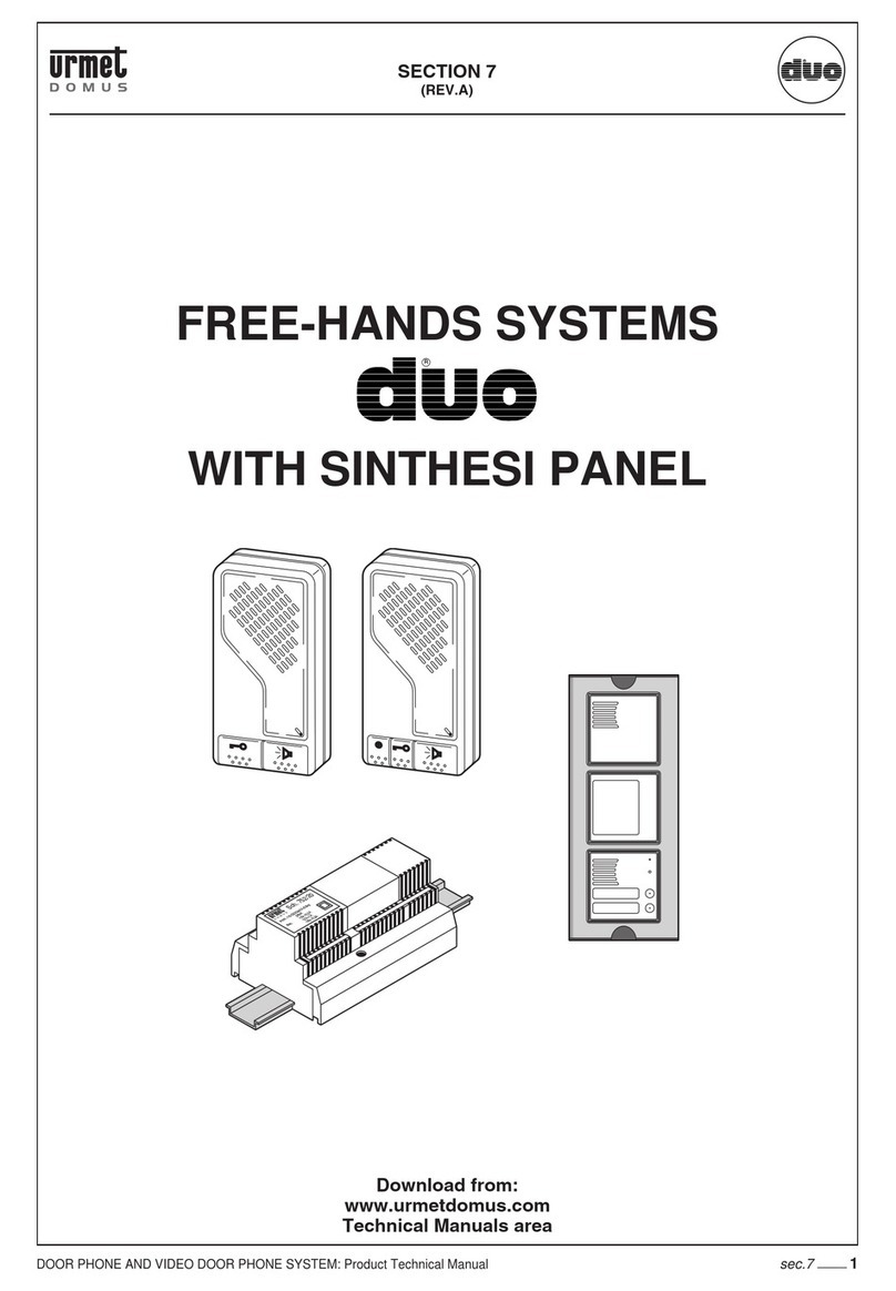 urmet domus Duo User manual