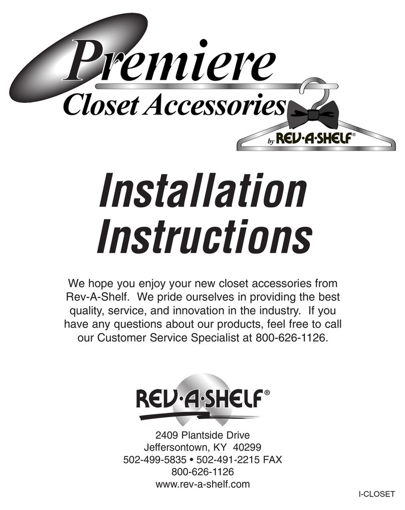 Rev-A-Shelf CRC-36CR User manual Rev-A-Shelf CRC-36CR User manual