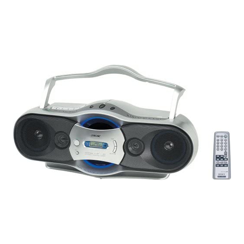 Sony CFD-F10 - Cd Radio Cassette-corder User manual