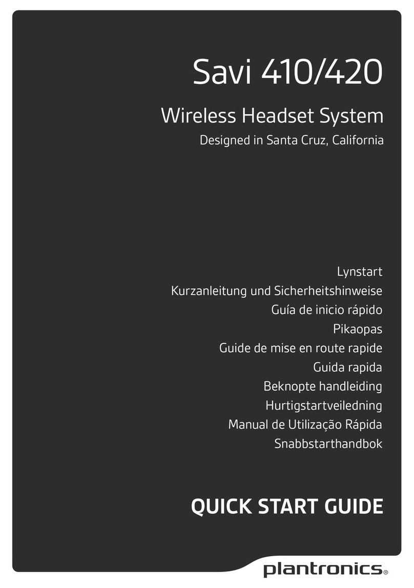 Plantronics Savi 410 quick start guide