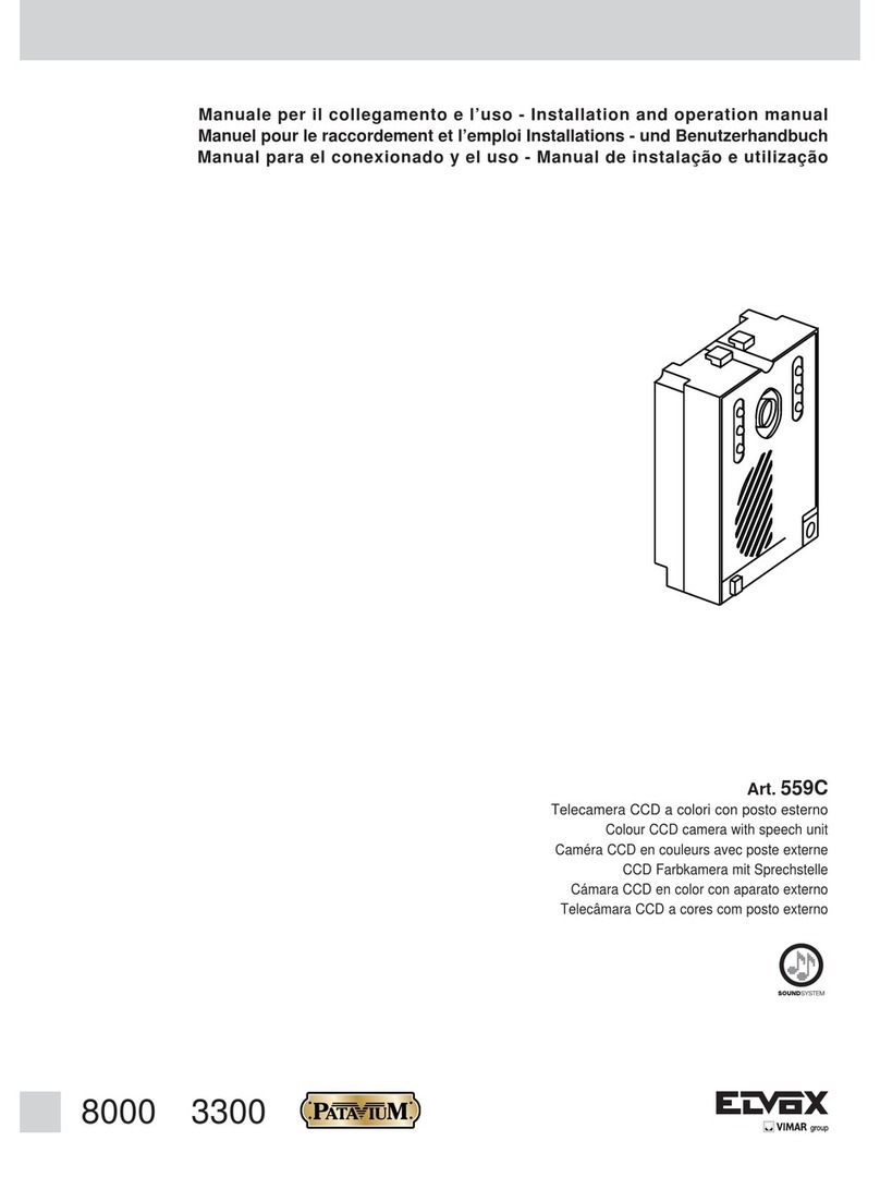 Elvox 559C Installation and operation manual