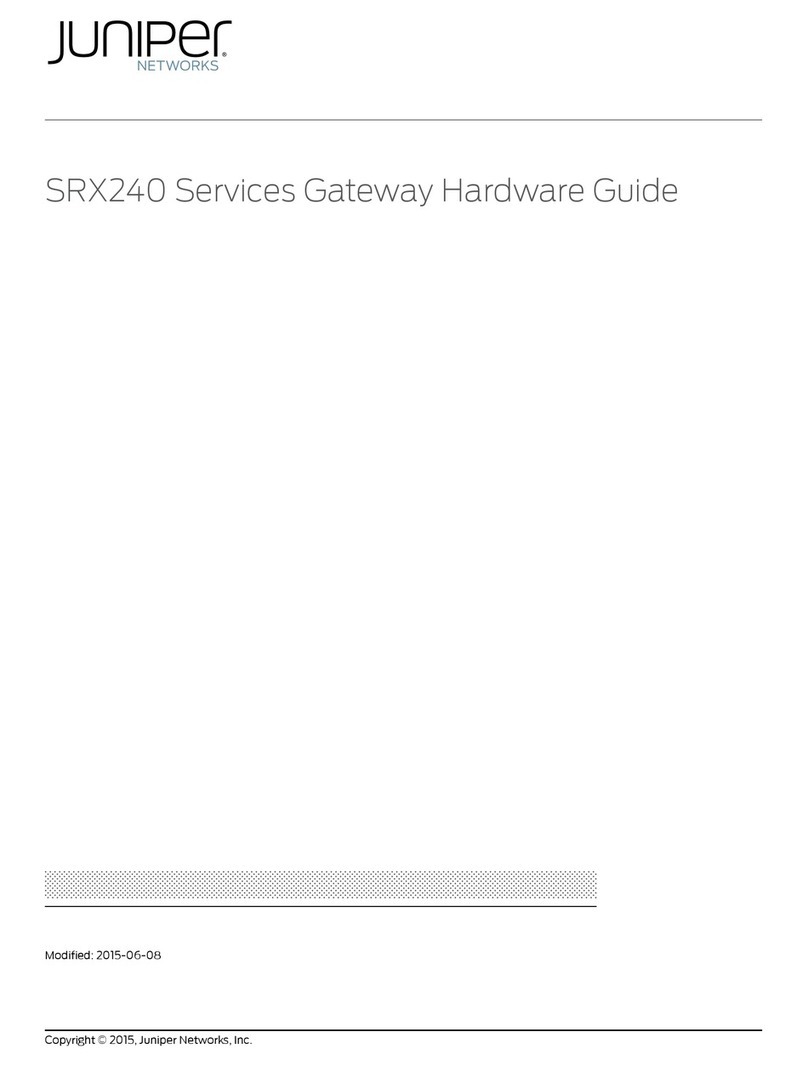 Juniper SRX240 Series Installation instructions Juniper SRX240 Series Installation instructions