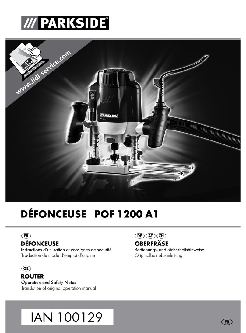 Parkside POF 1200 A1 Operation and safety notes