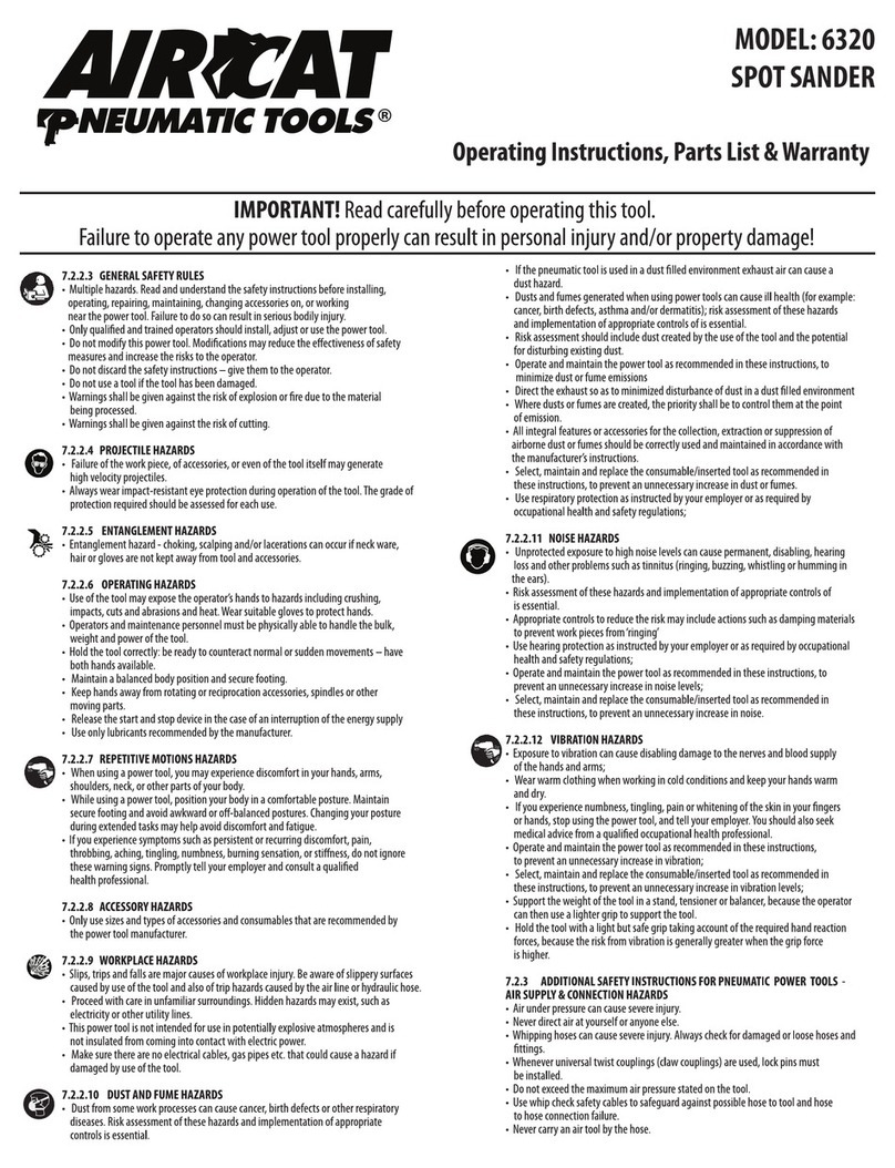Aircat 6320 operating instructions