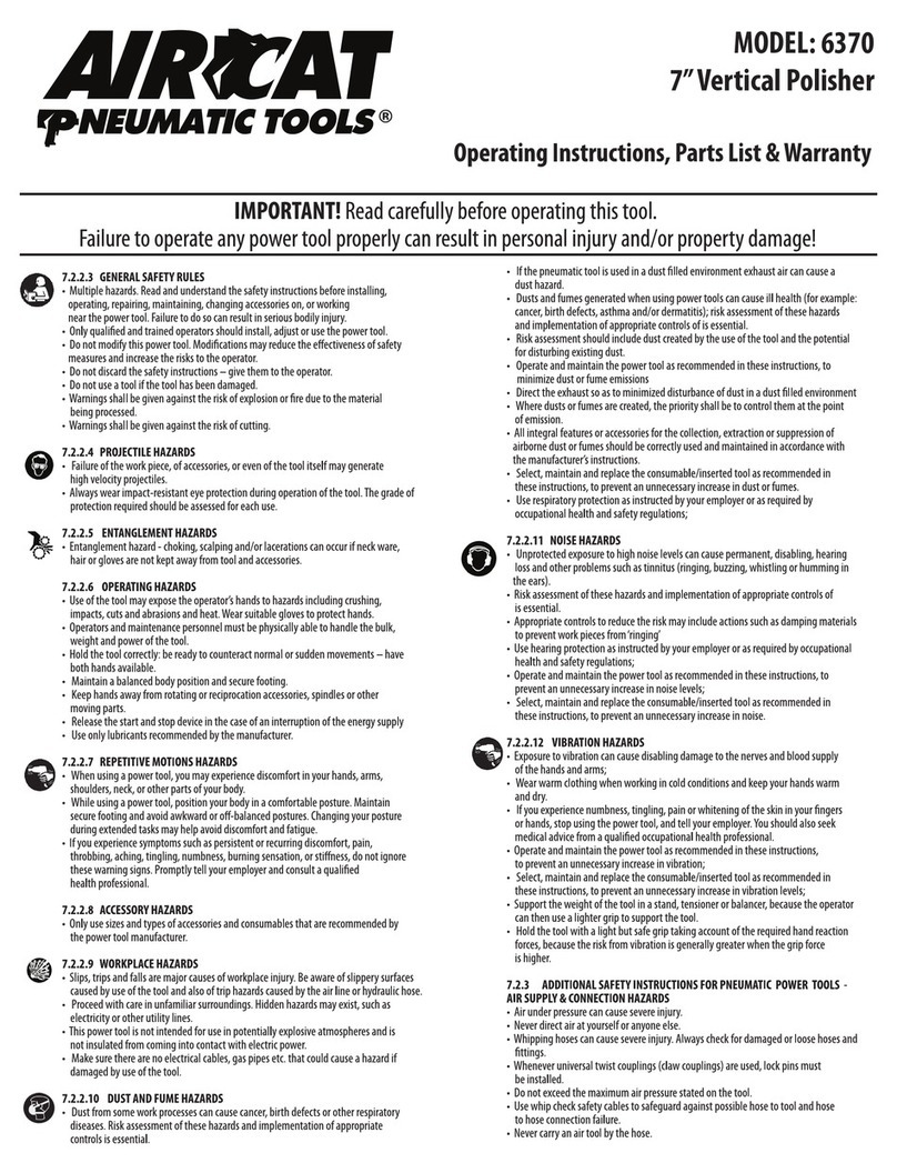 Aircat 6370 operating instructions
