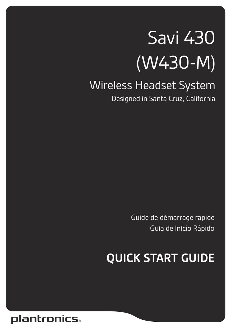 Plantronics Savi 430 User manual