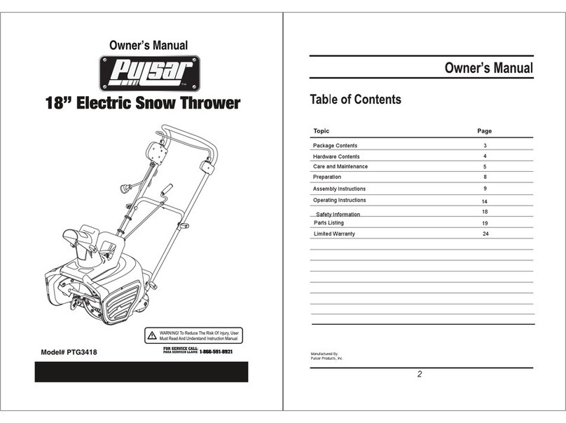 Pulsar PTG3418 owner's manual