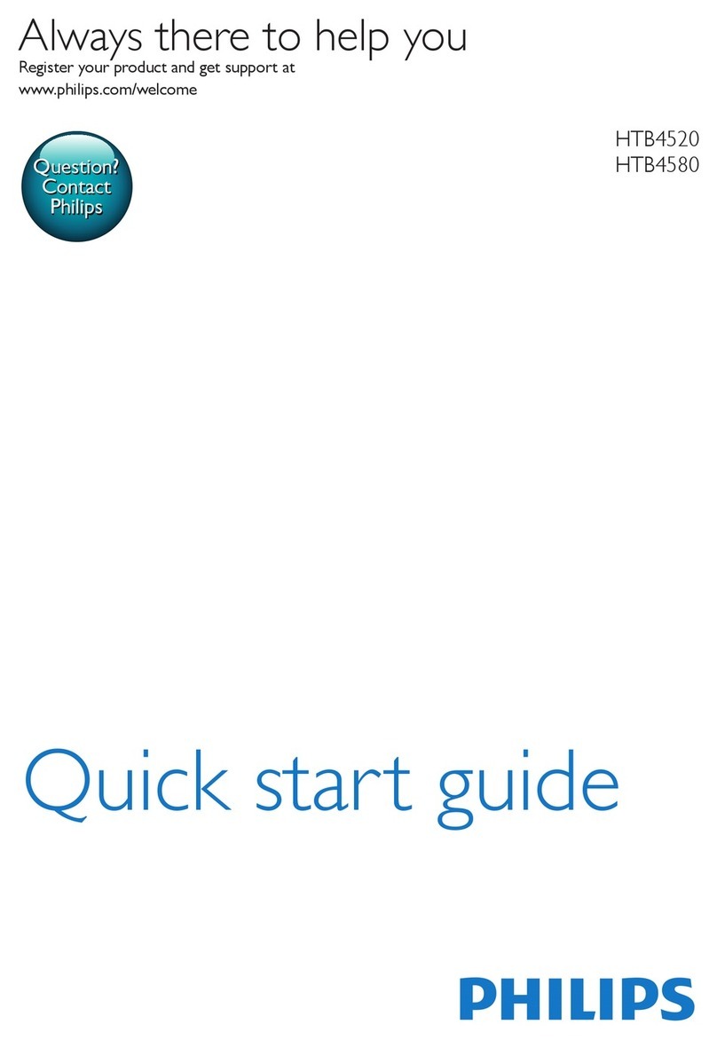 Philips HTB4520 quick start guide