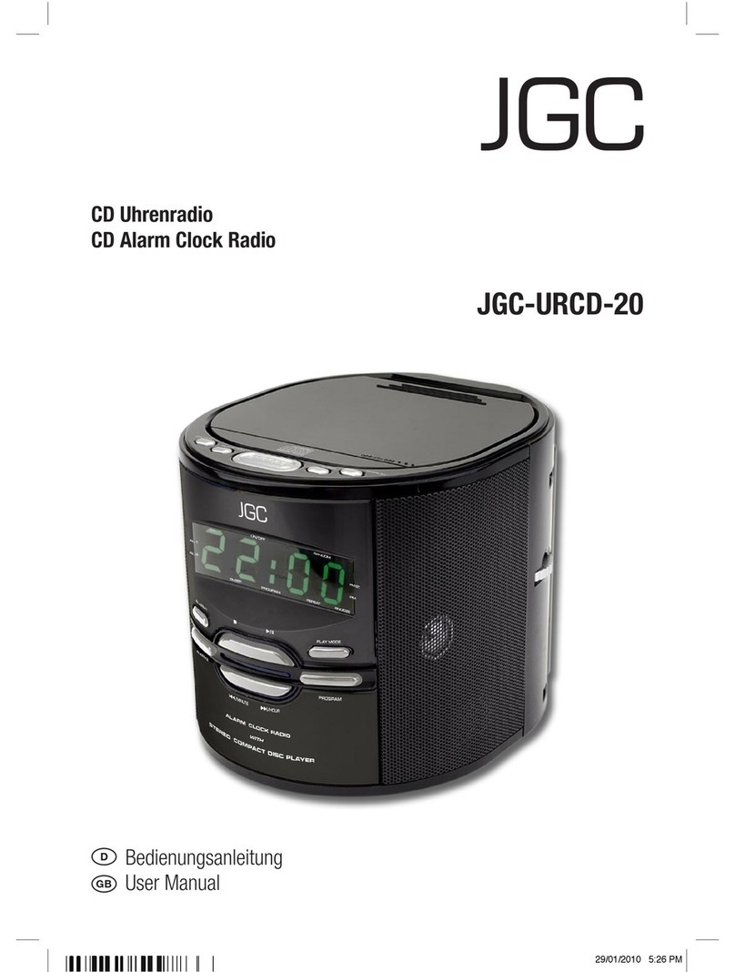 JGC JGC-URCD-20 user manual