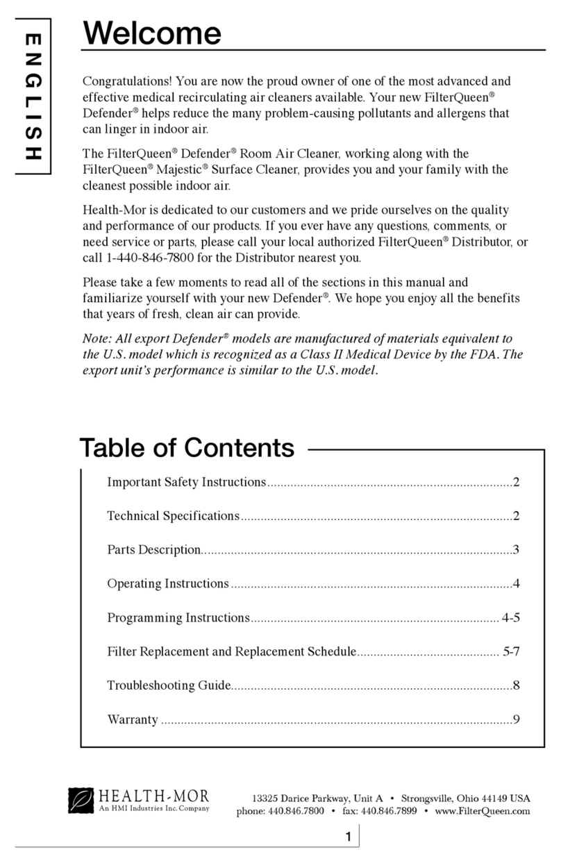 Filter Queen Defender manual