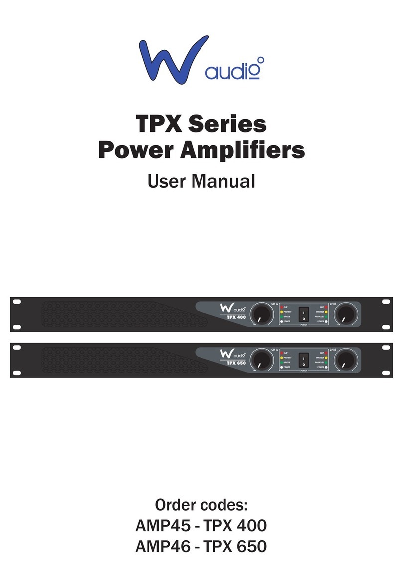 Waudio TPX SERIES user manual