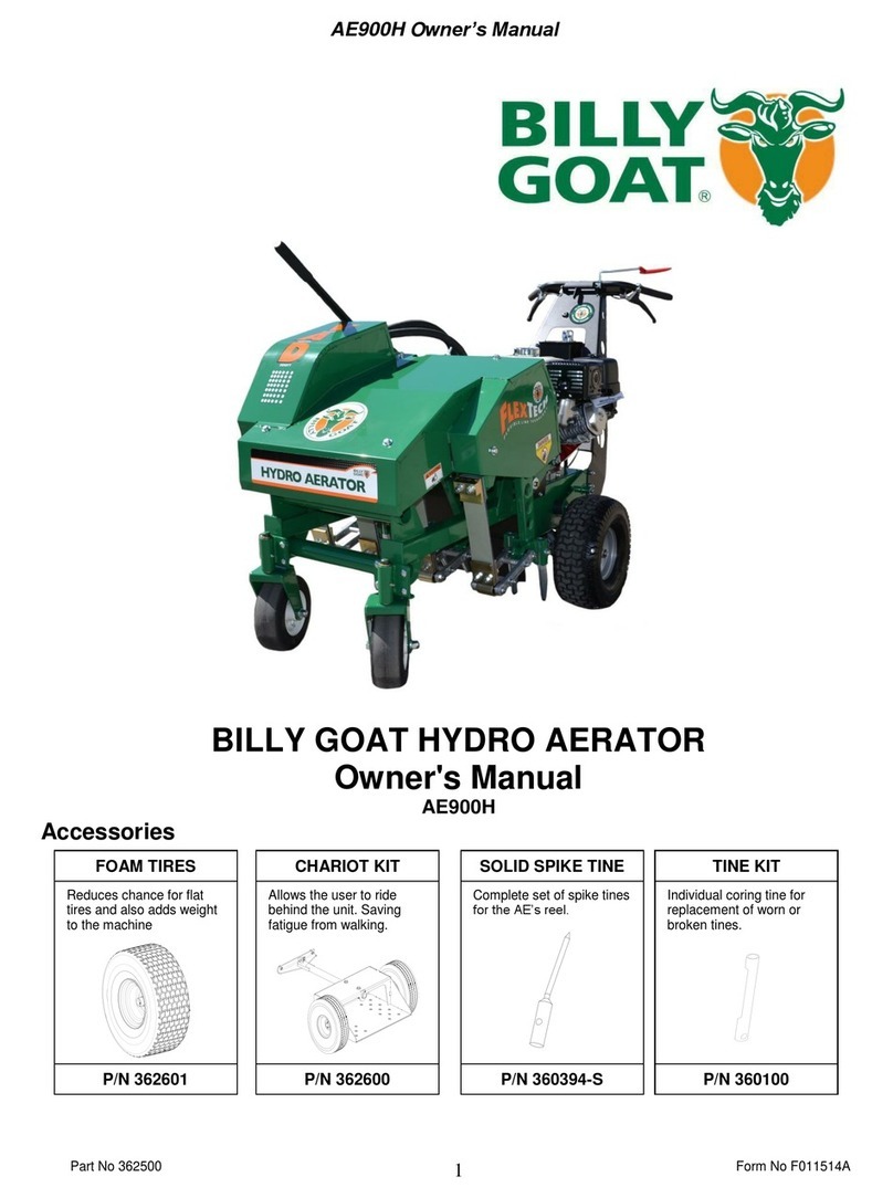 Billy Goat AE900H owner's manual