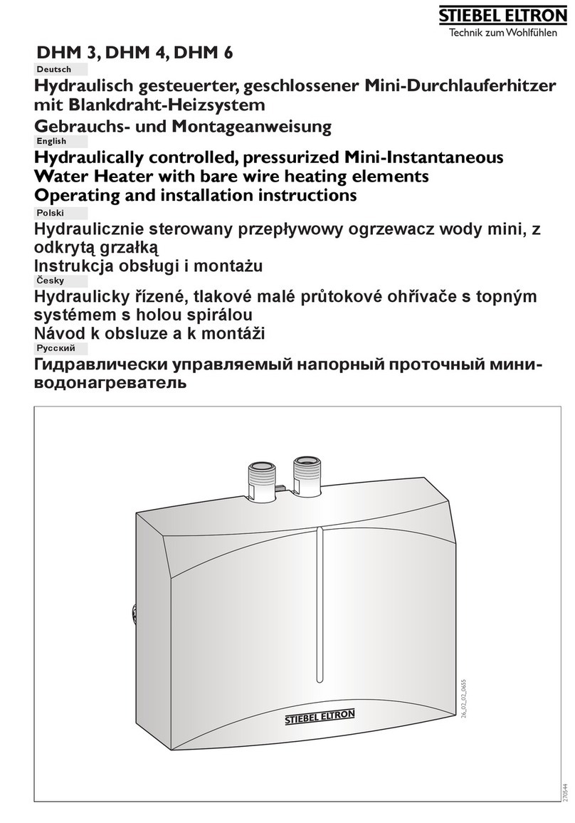 STIEBEL ELTRON DHM 3 Operating and installation instructions