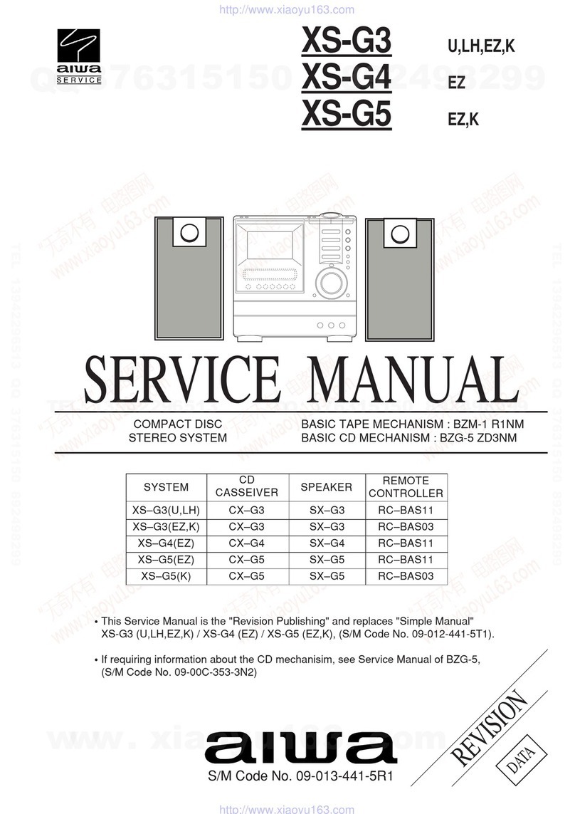 Aiwa XS-G3 SERIES Service manual
