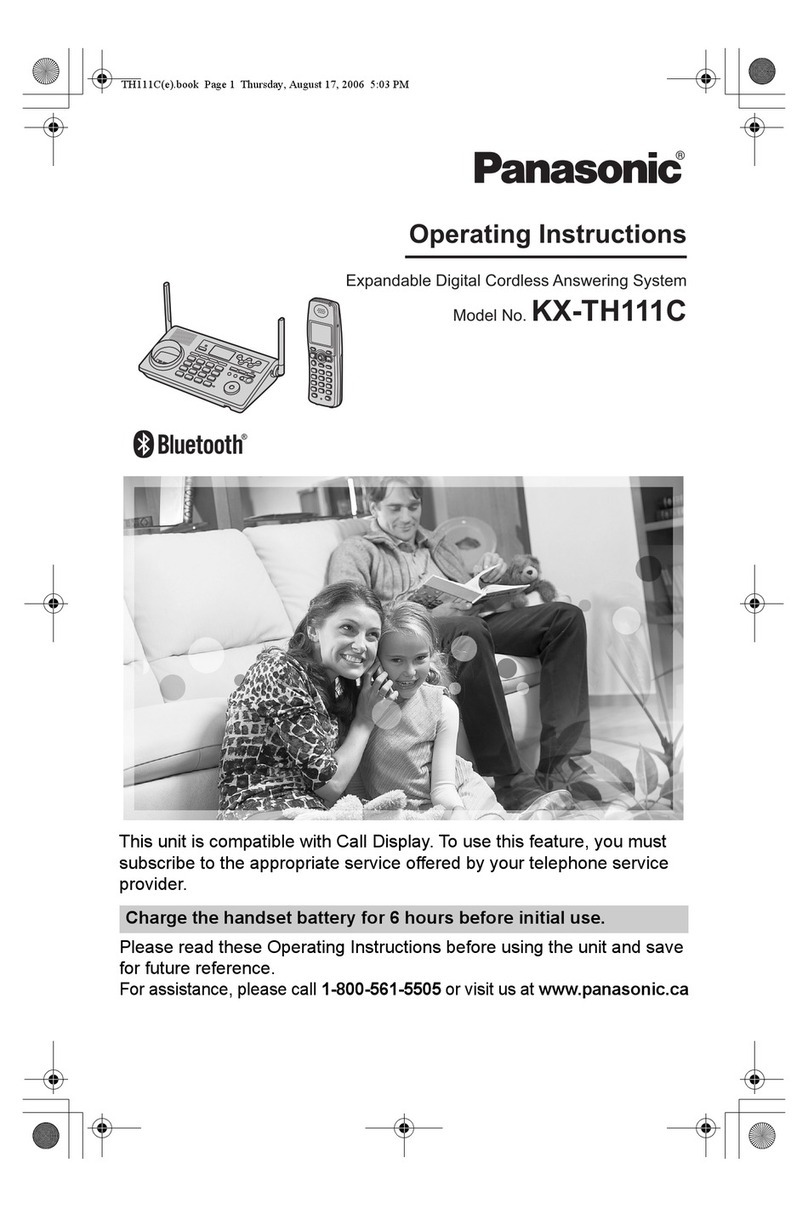 Panasonic KX-TH111C User manual