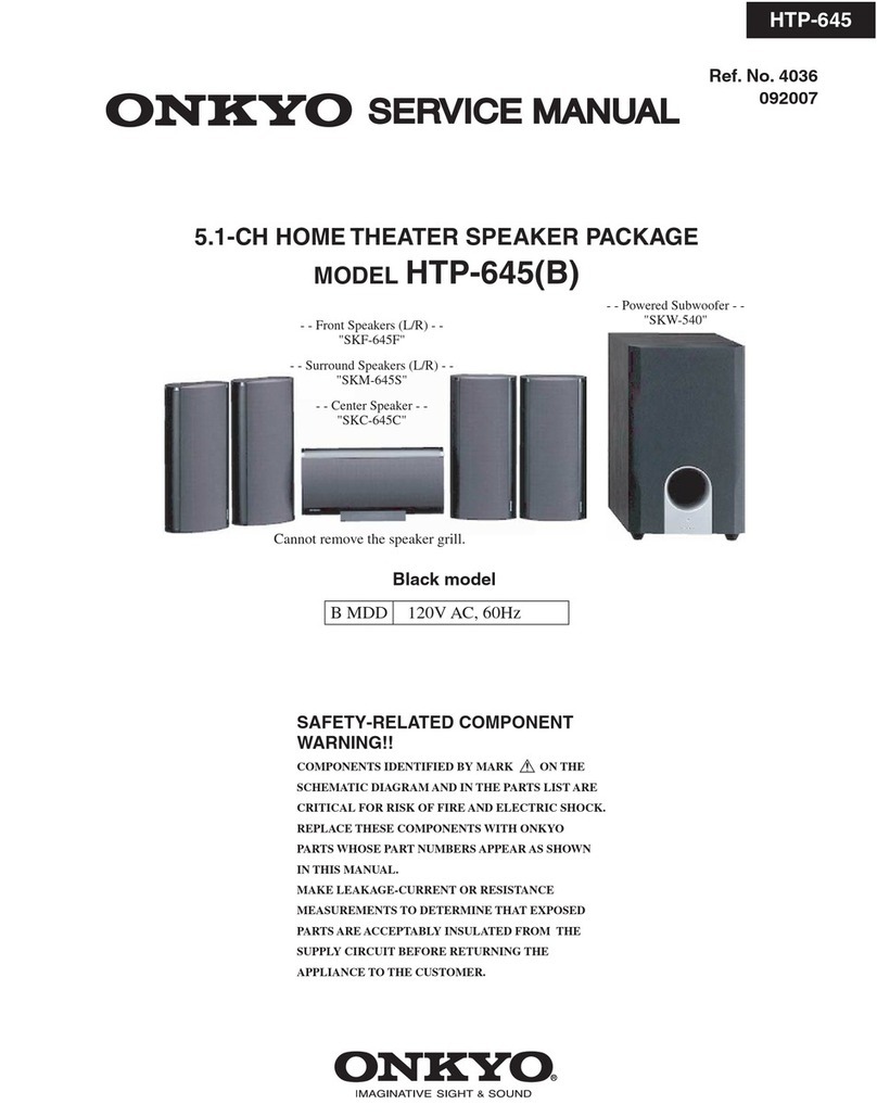 Onkyo HTP-645(B) User manual