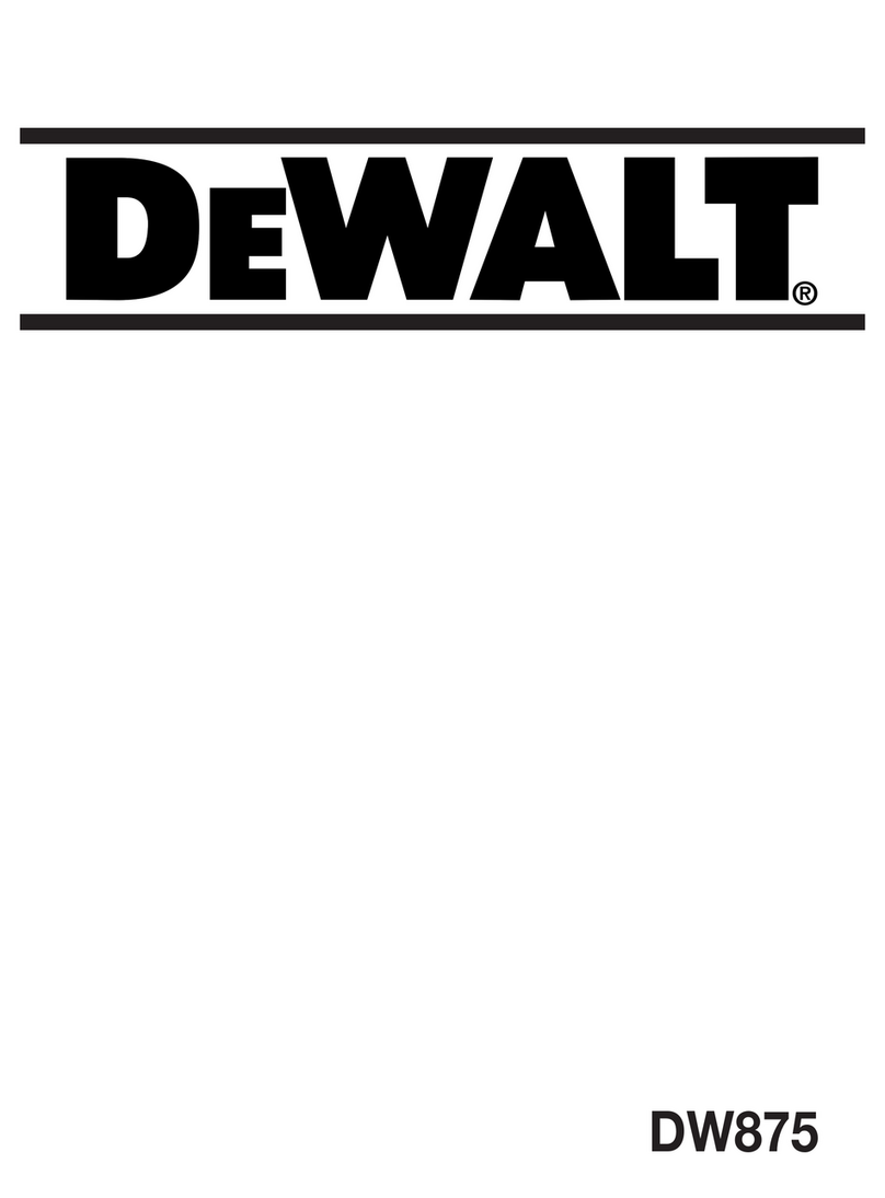 DeWalt DW875 User manual