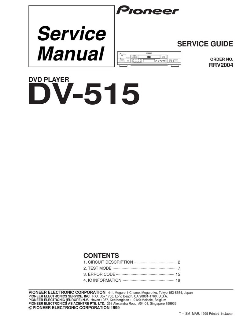 Pioneer DV-515 User manual Pioneer DV-515 User manual