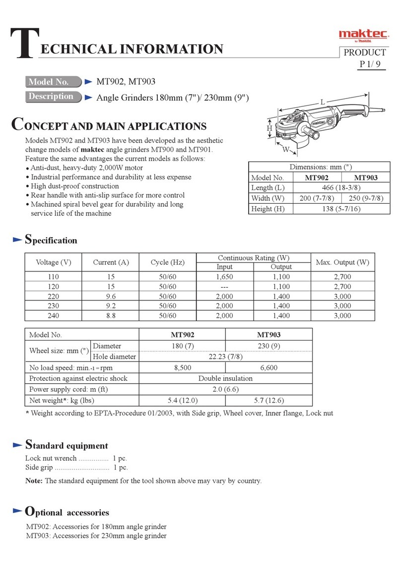 Maktec MT902 Manual