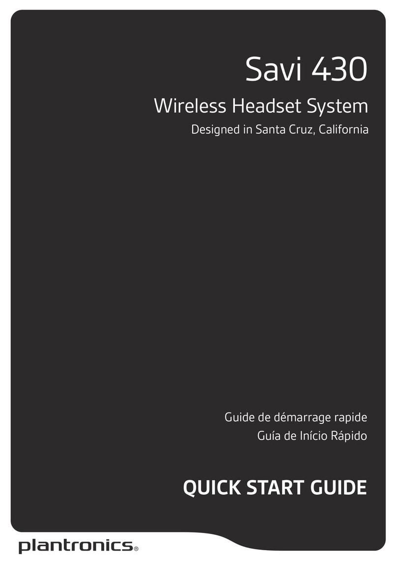 Plantronics Savi 430 quick start guide