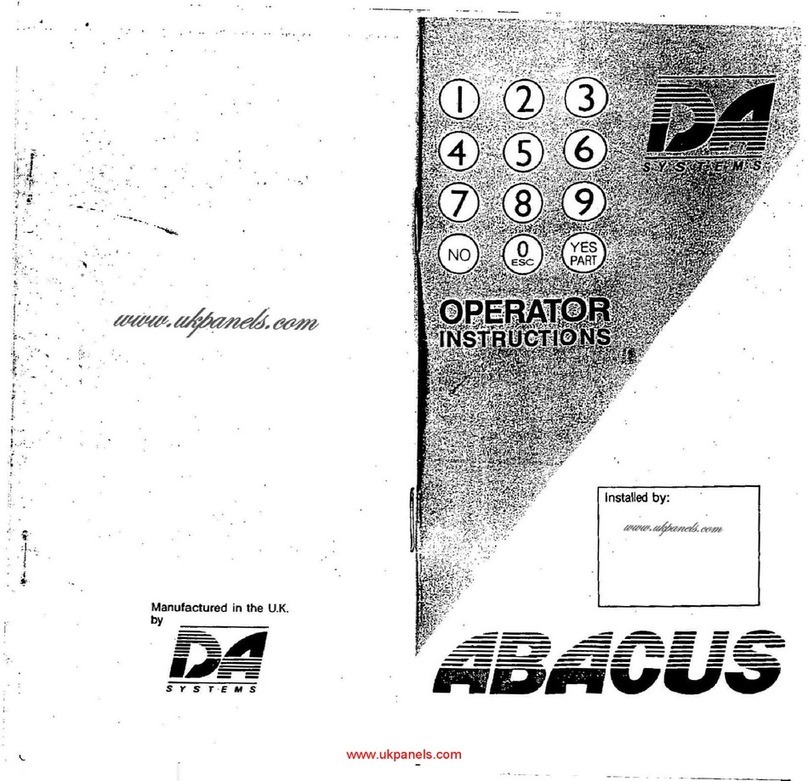 DA Systems Abacus 64 Operator instructions