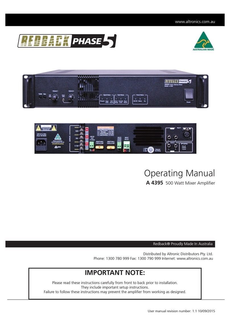 Altronics Redback A 4395 operating manual Altronics Redback A 4395 operating manual