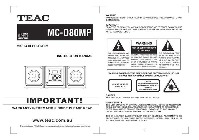 Teac MC-D80MP instruction manual