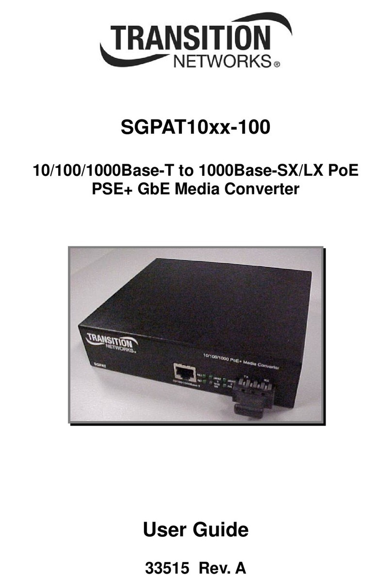 Transition Networks SGPAT10xx-100 User manual