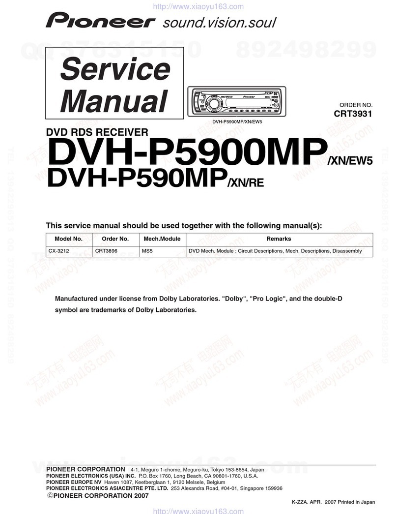 Pioneer DVH-P5900MP User manual