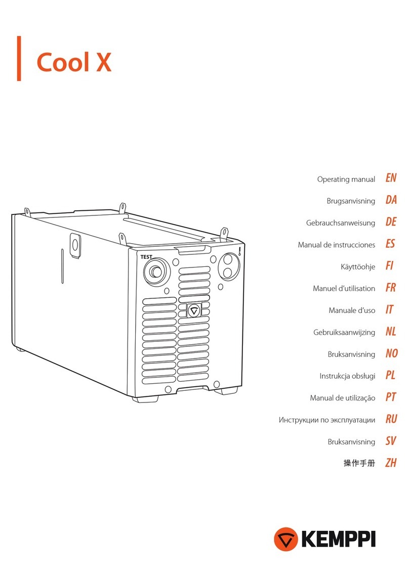 Kemppi cool x operating manual