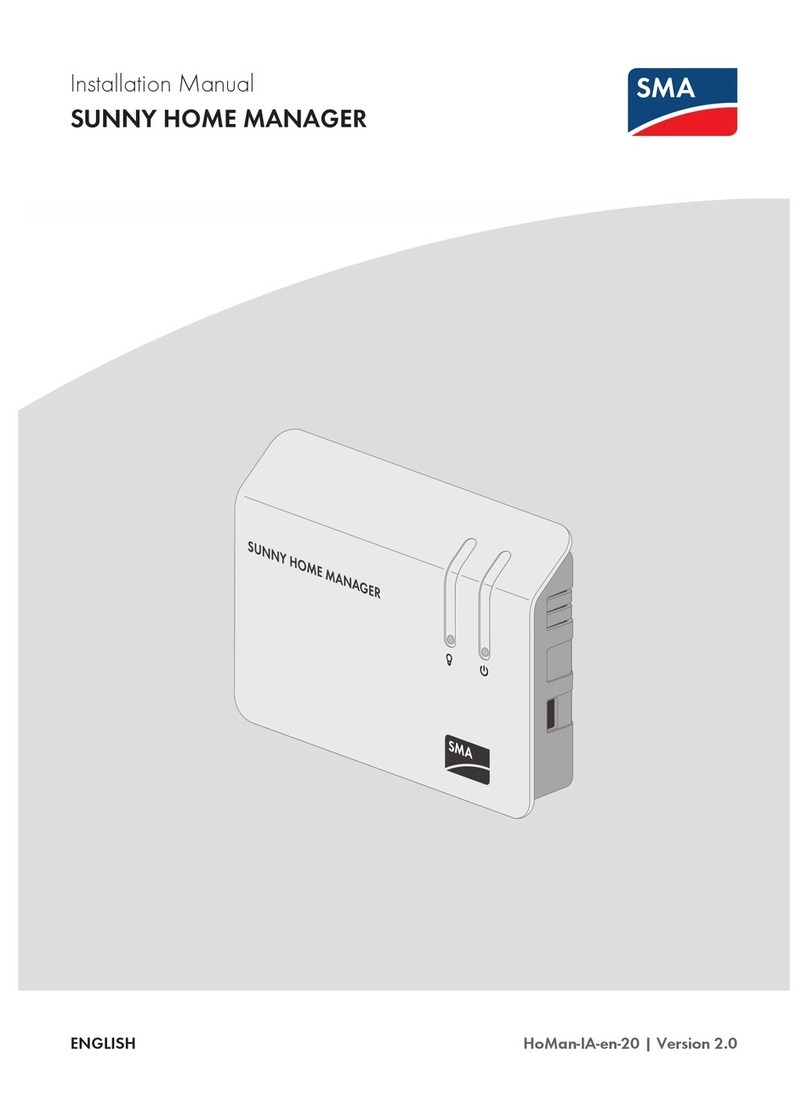 SMA sunny home manager installation manual SMA sunny home manager installation manual