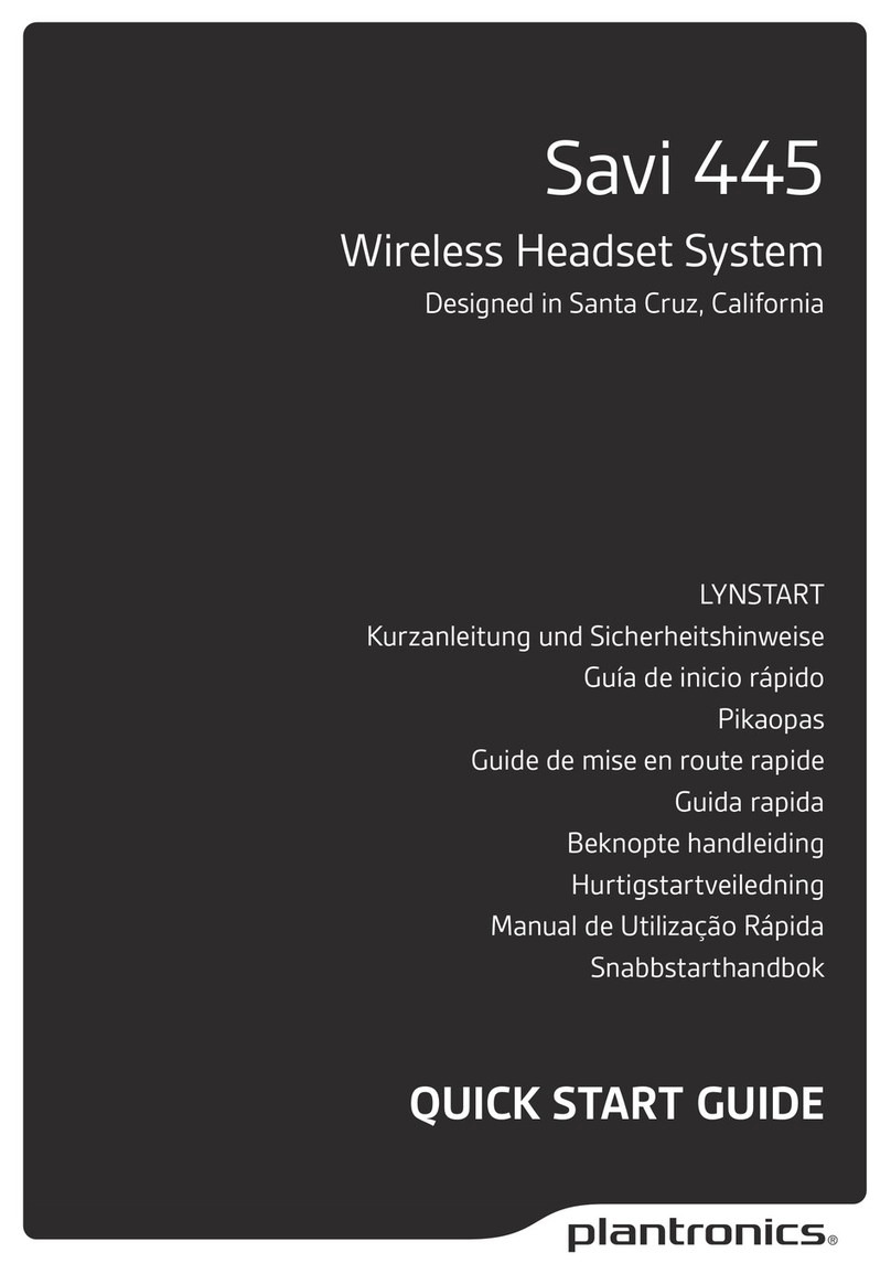 Plantronics Savi 445 User manual