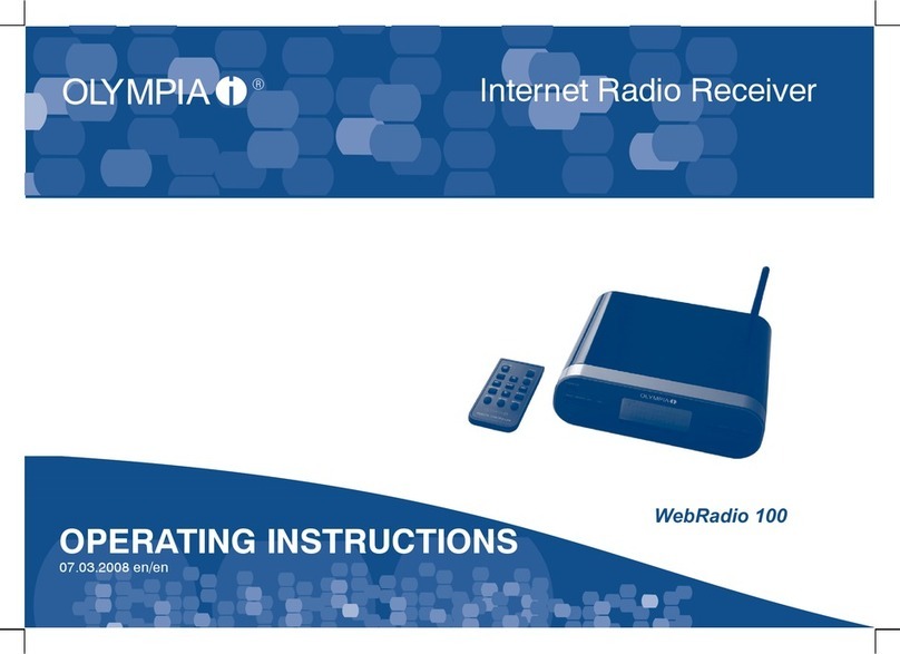 Olympia WEBRADIO 100 operating instructions