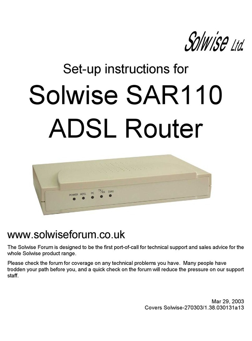 Solwise SAR110 Setup instructions
