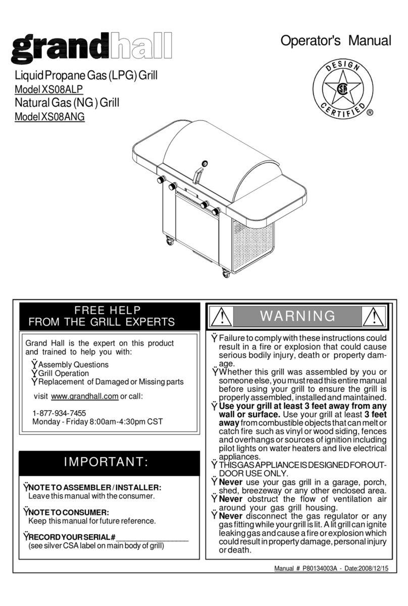 Grandhall XS08ALP Operator's manual