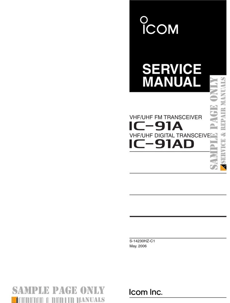 Icom IC-91A Service manual