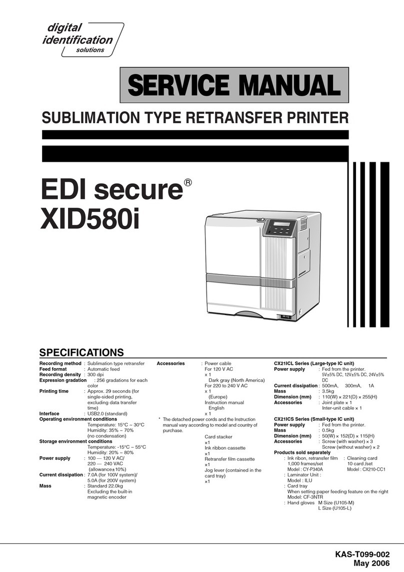 Digital Identification Solutions EDI secure XID580i Service manual